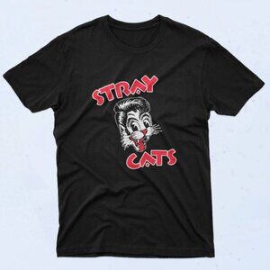 Stray Cats Band Logo T-Shirt Rockabilly Music Fan Gift Graphic Shirt 17
